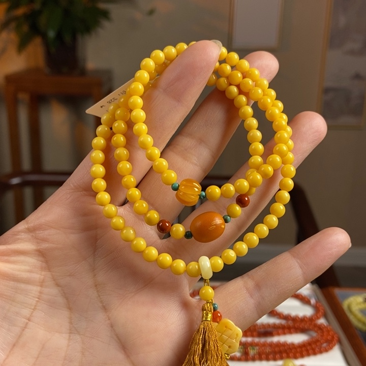 琥珀手链未镶嵌蜜蜡手串5