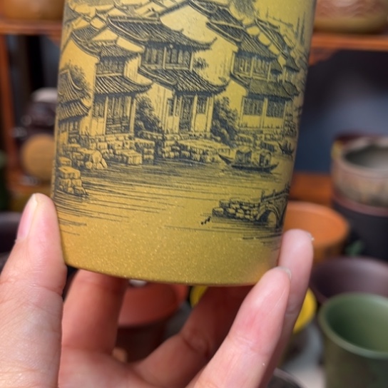 紫砂茶杯宜兴紫砂杯