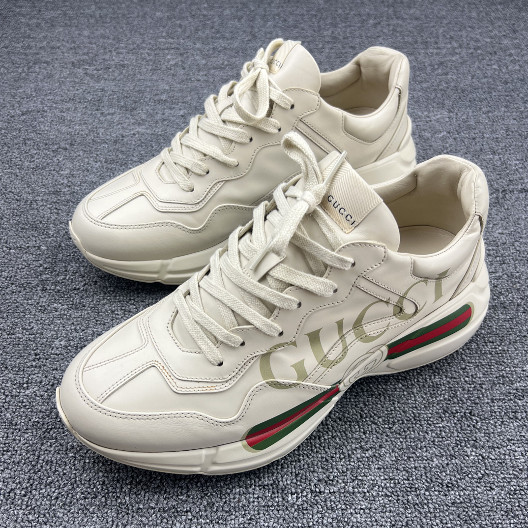 95新 GUCCI/古驰 9.5码 Gucci古驰腰带老爹鞋 98新 /6049