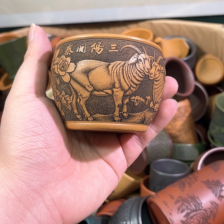 茶杯紫砂全手工紫砂主人杯