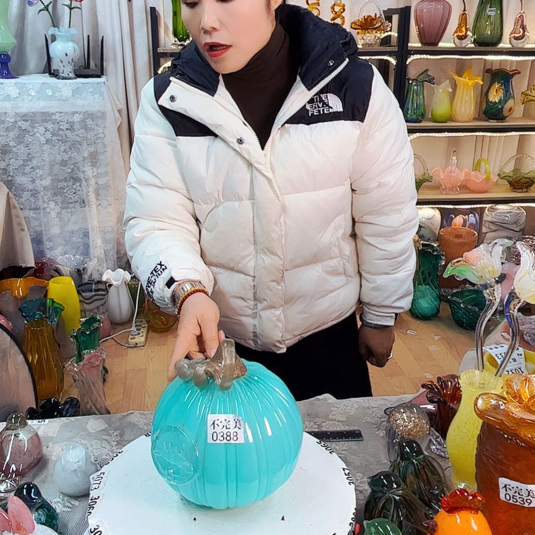 南瓜 家悦美居琉璃摆件不完美