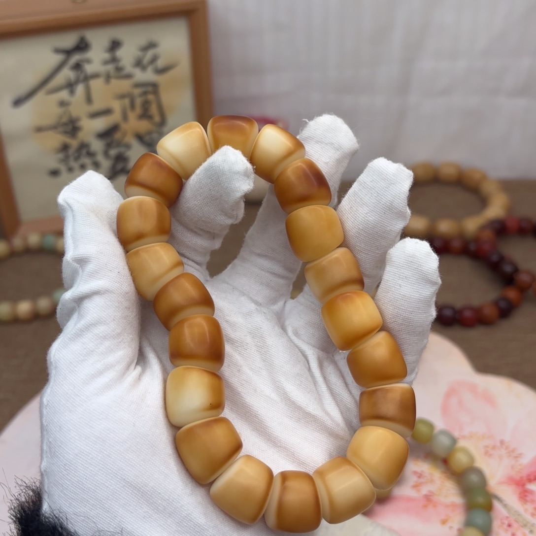 菩提根/象牙果吊坠16干磨瑕疵落地果肠372