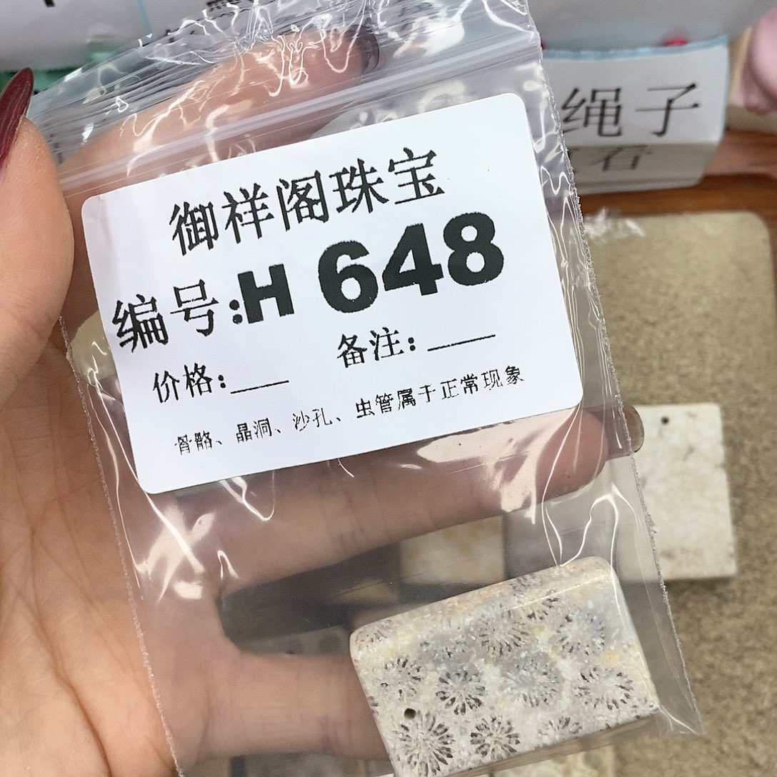 硅化珊瑚（珊瑚玉）H未镶嵌有**酋