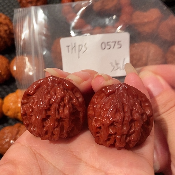 吊坠文玩核桃盘山超玉化35