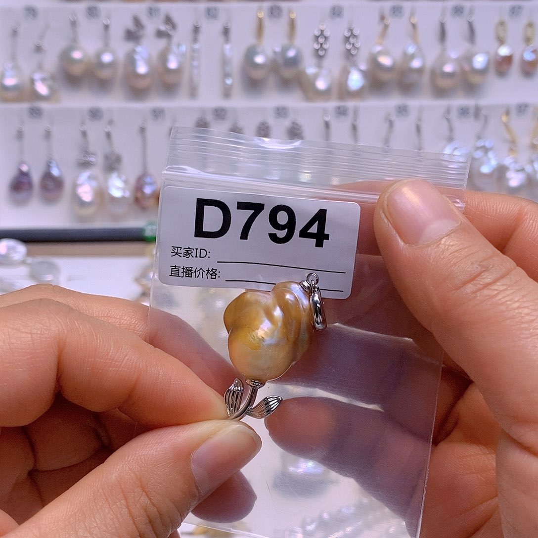 淡水珍珠颈饰银S925镶嵌