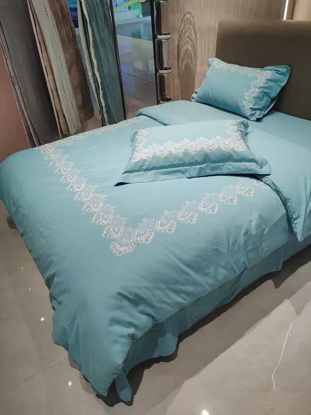 小赖家【莉娜棉麻四件套】亲肤柔软绣花套件