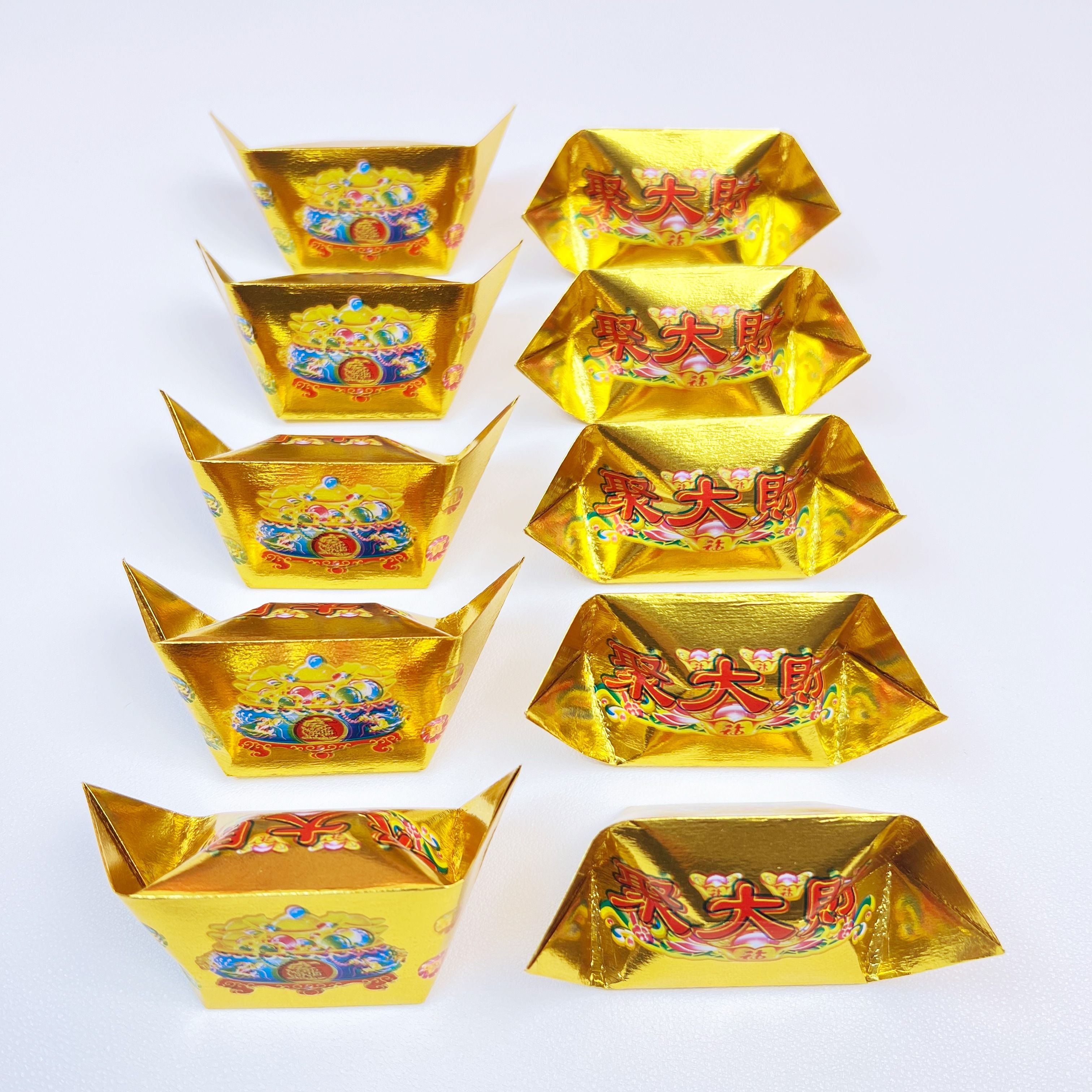 【聚大财】彩印加厚12*15半成品手工折纸一包1000个左右送袋子