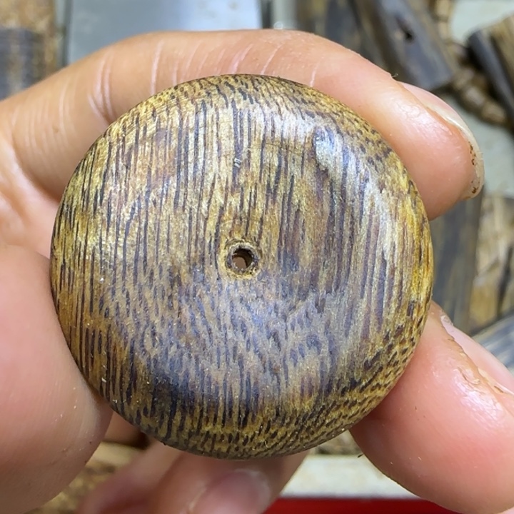 沉香吊坠沉香白棋平安扣