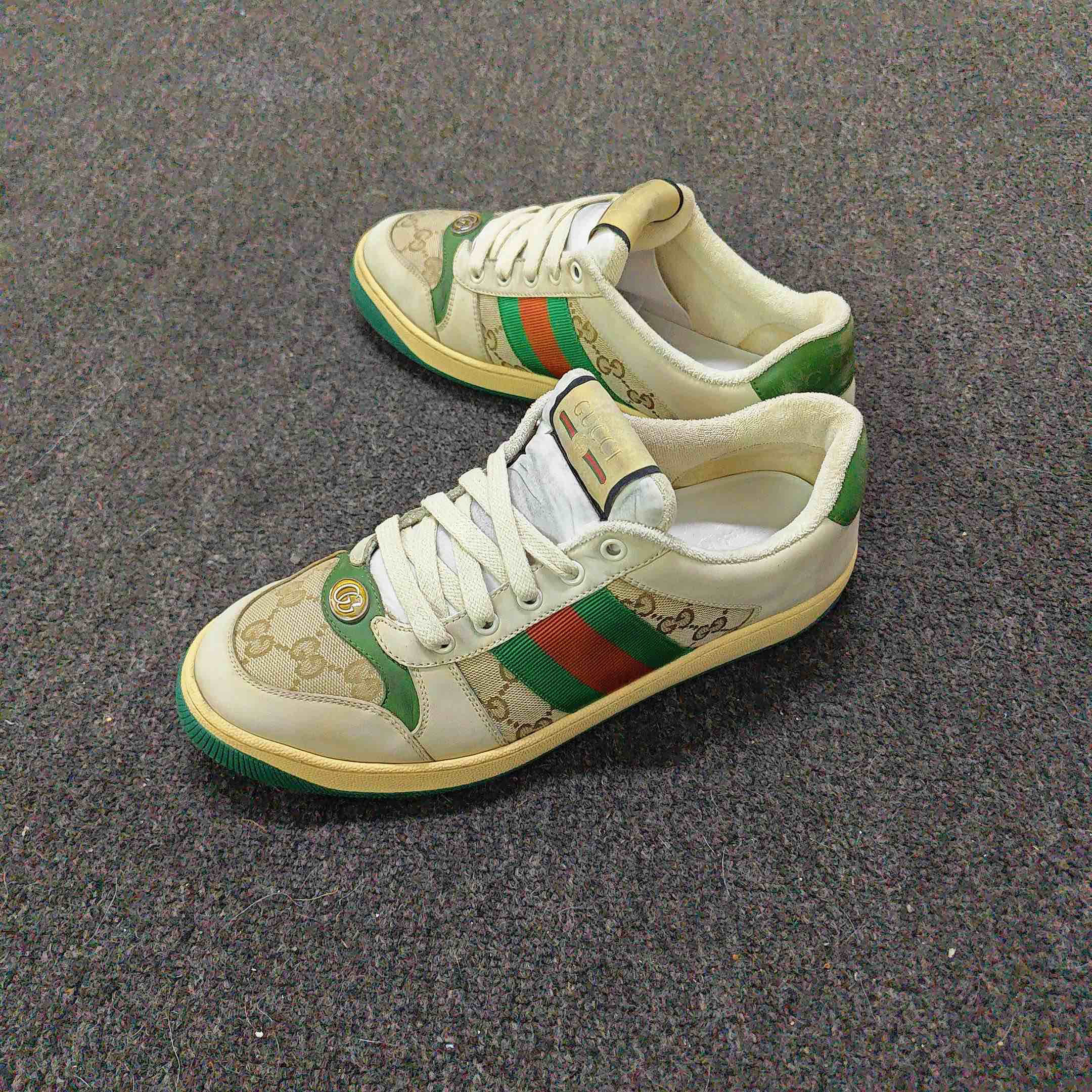 99新 GUCCI/古驰  Screener 脏脏鞋低帮板鞋42.5码99新公价8600