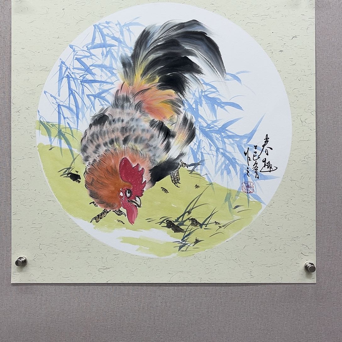 国画艺术家真人手绘