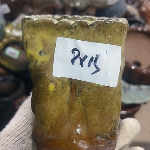 红陶粗陶花盆手工
