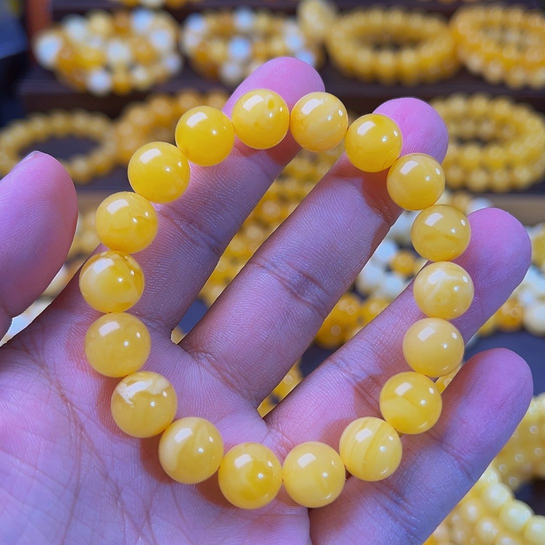 琥珀裸石未镶嵌11m同料胶皮