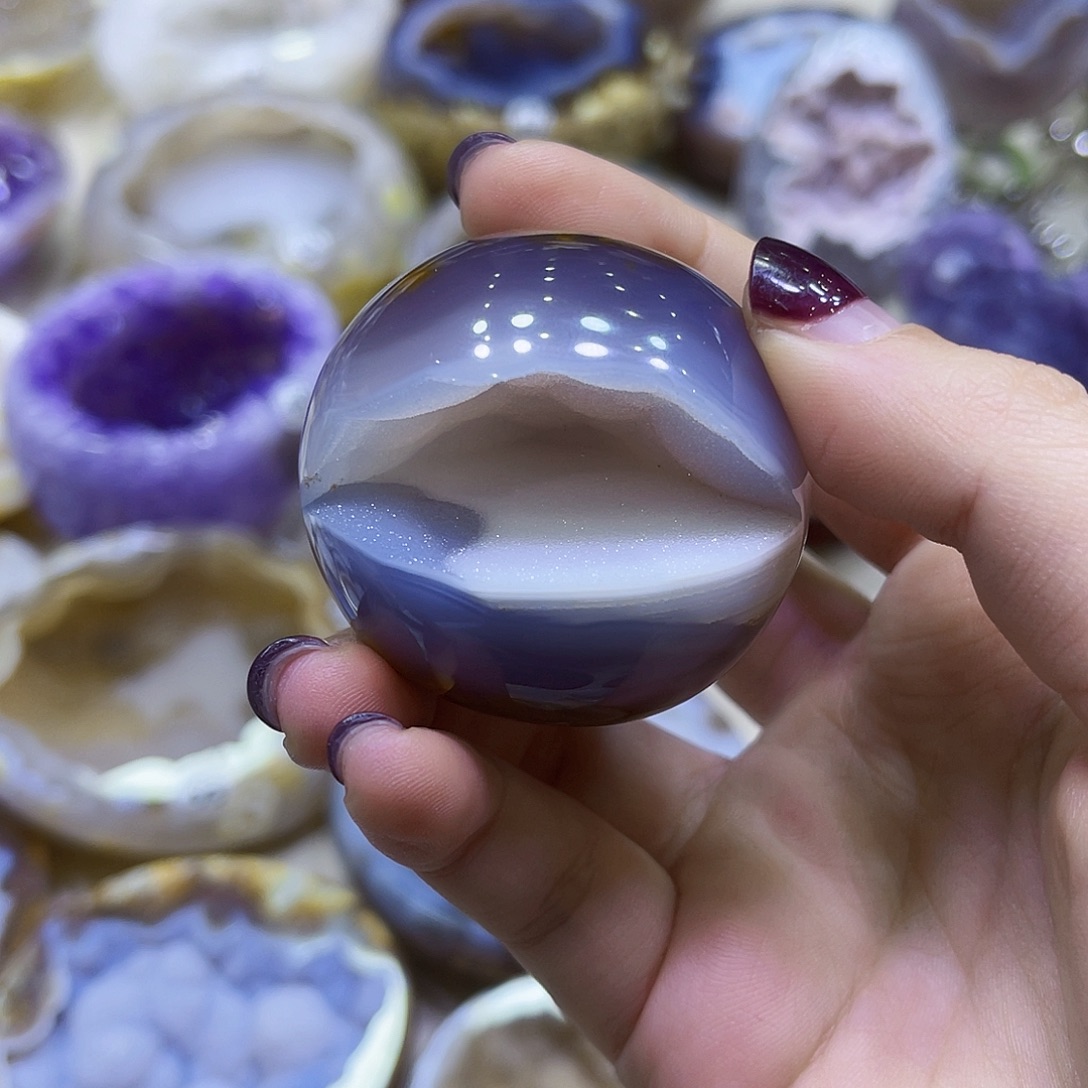 k***y未镶嵌紫晶珠宝半成品