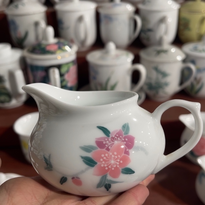 陶瓷醴陵高温瓷釉下手绘200毫升 