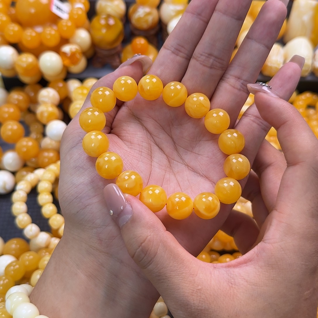 蜜蜡未镶嵌珠宝奇石同料14mm