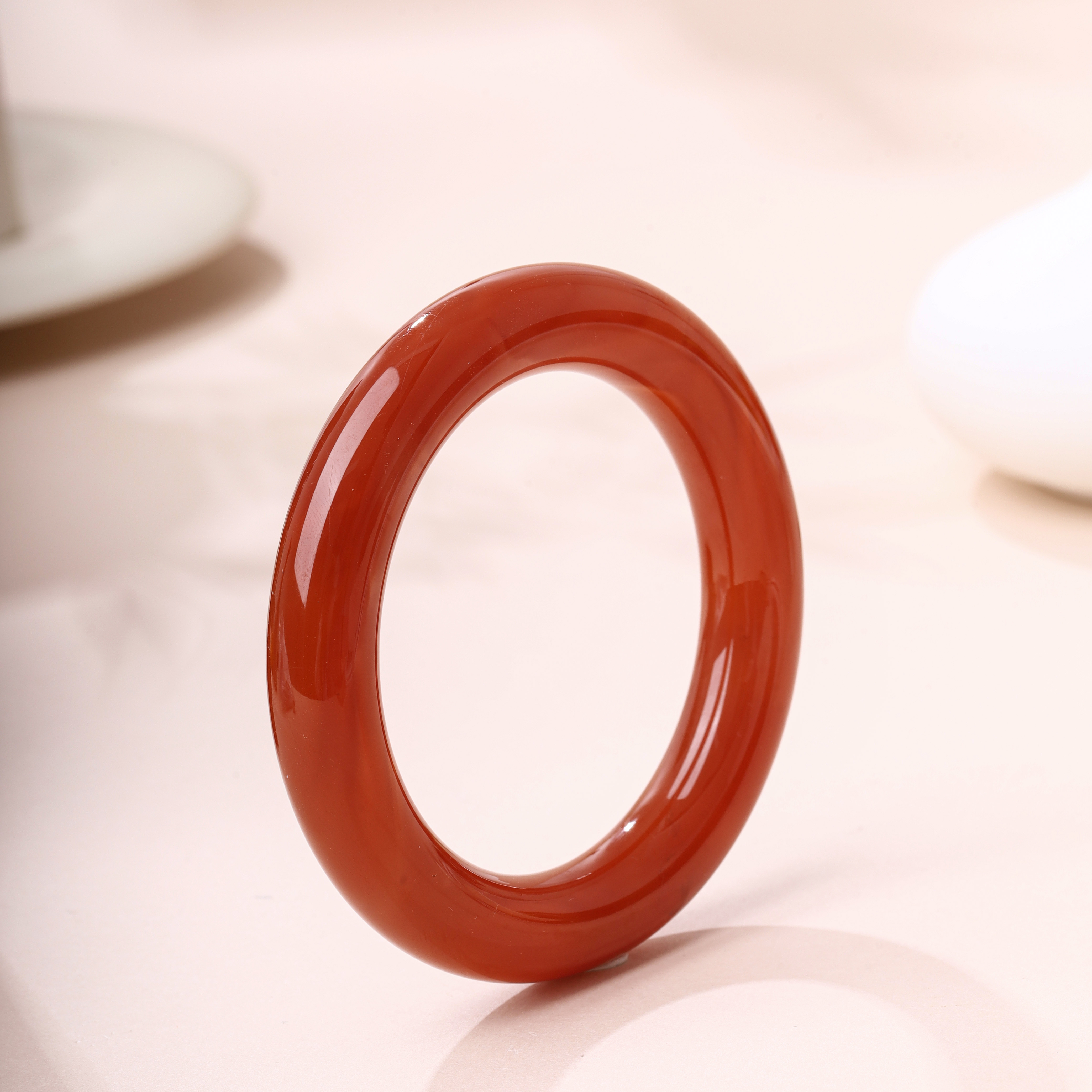 【不二】南红满色满肉手镯（多样性发）