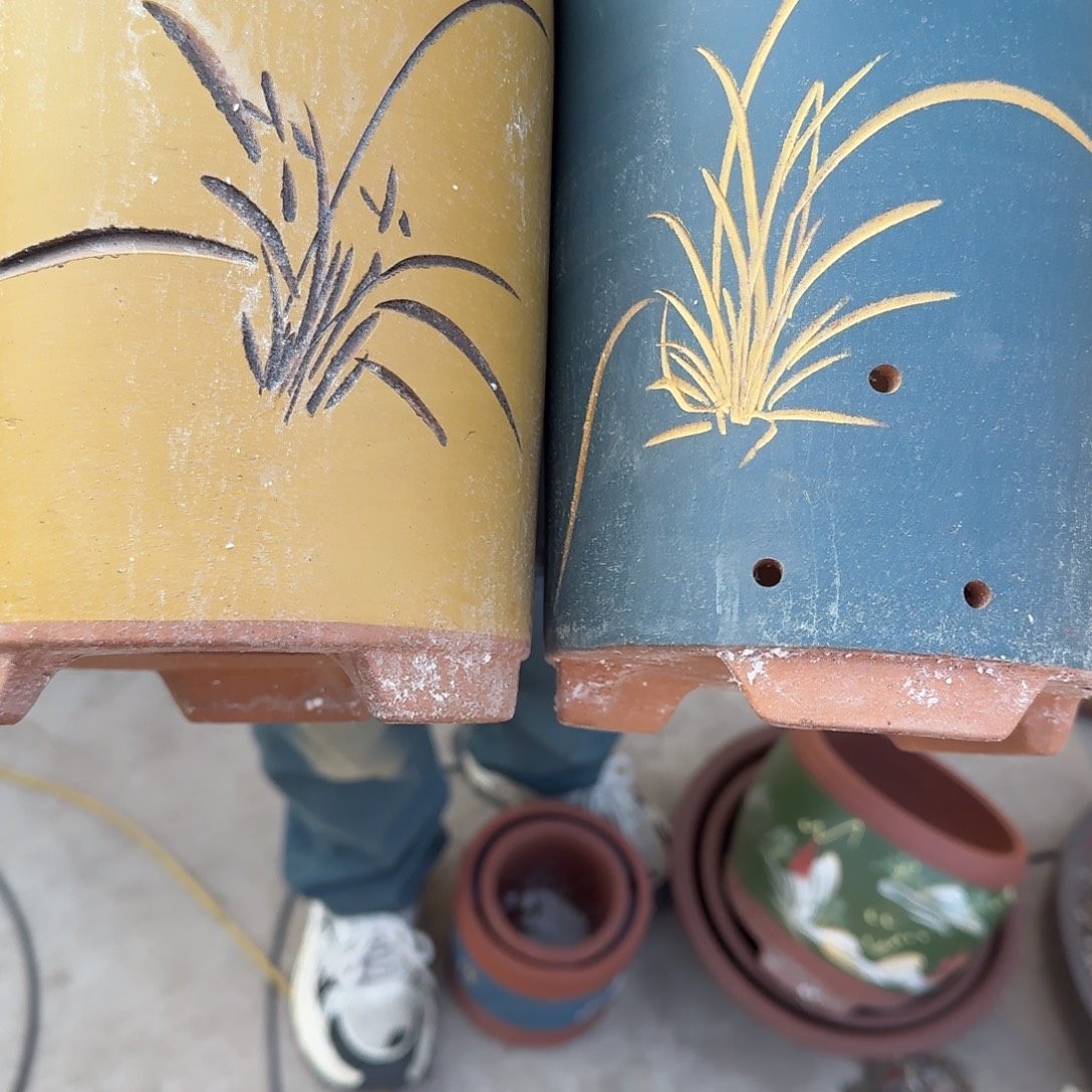 紫砂花盆瑕疵和瑕疵