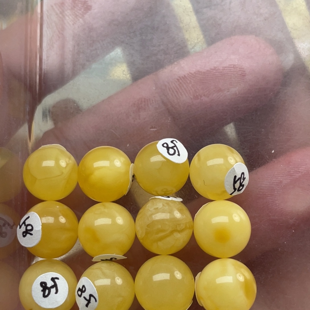 蜜蜡裸石未镶嵌蜜蜡手串10