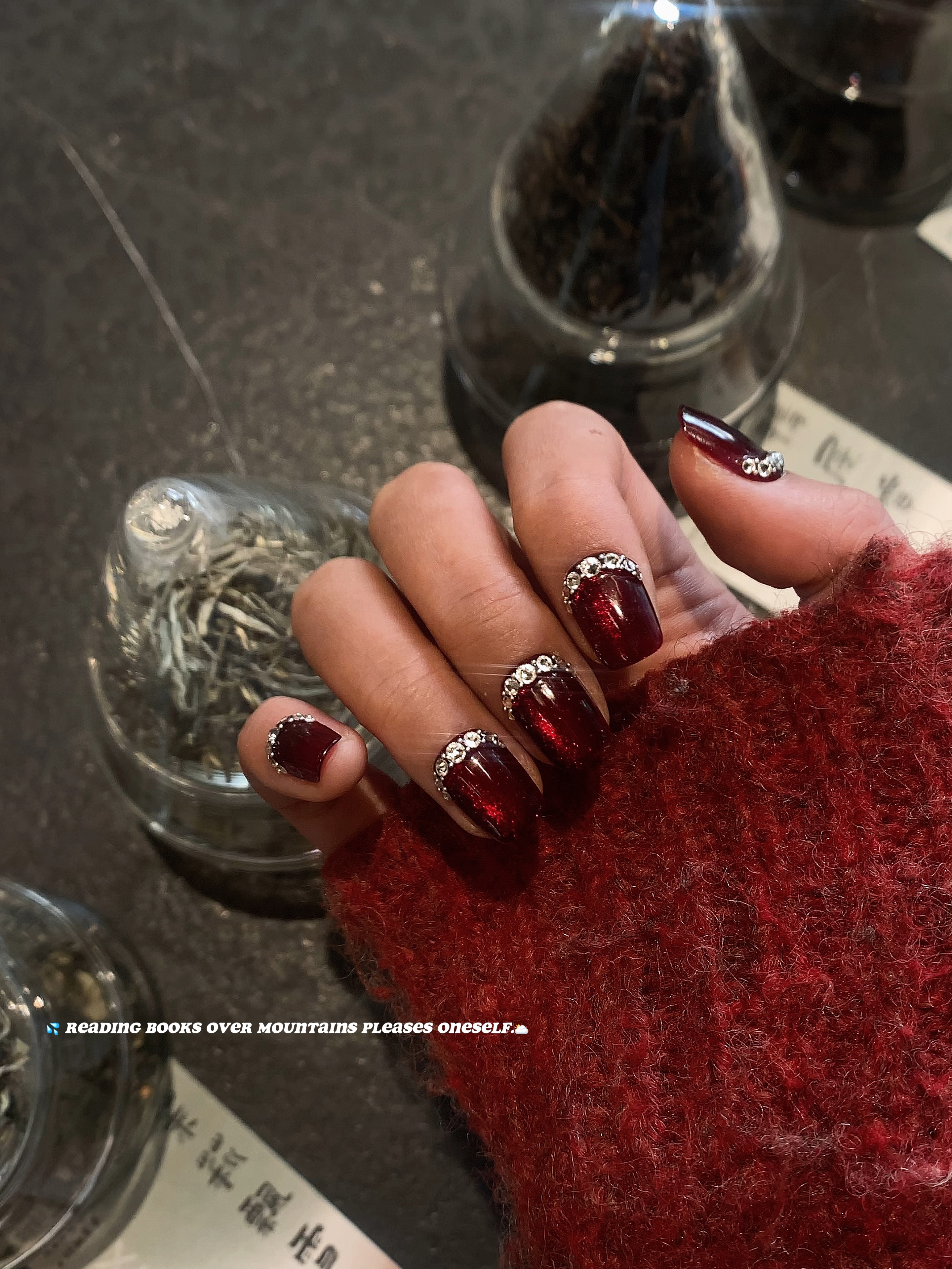 红宝石丨轻奢高级新年穿戴甲显白猫眼穿戴甲穿戴甲