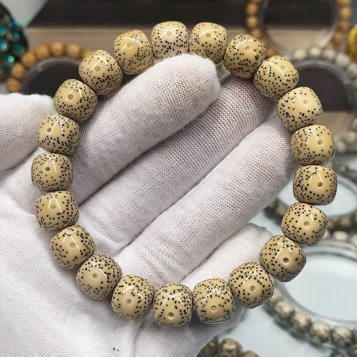 【闪购商品】星月菩提手串10×11一物一图原生态古瓷小细星