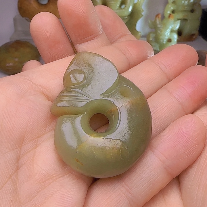 和田玉吊坠(不含链)未镶嵌