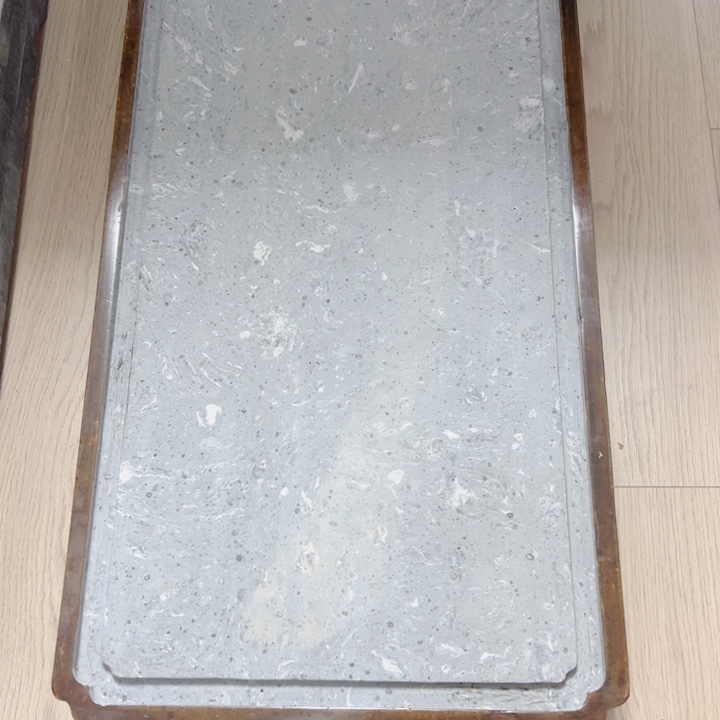 砖雕大漆金砖吸水茶盘70x35x8厘米