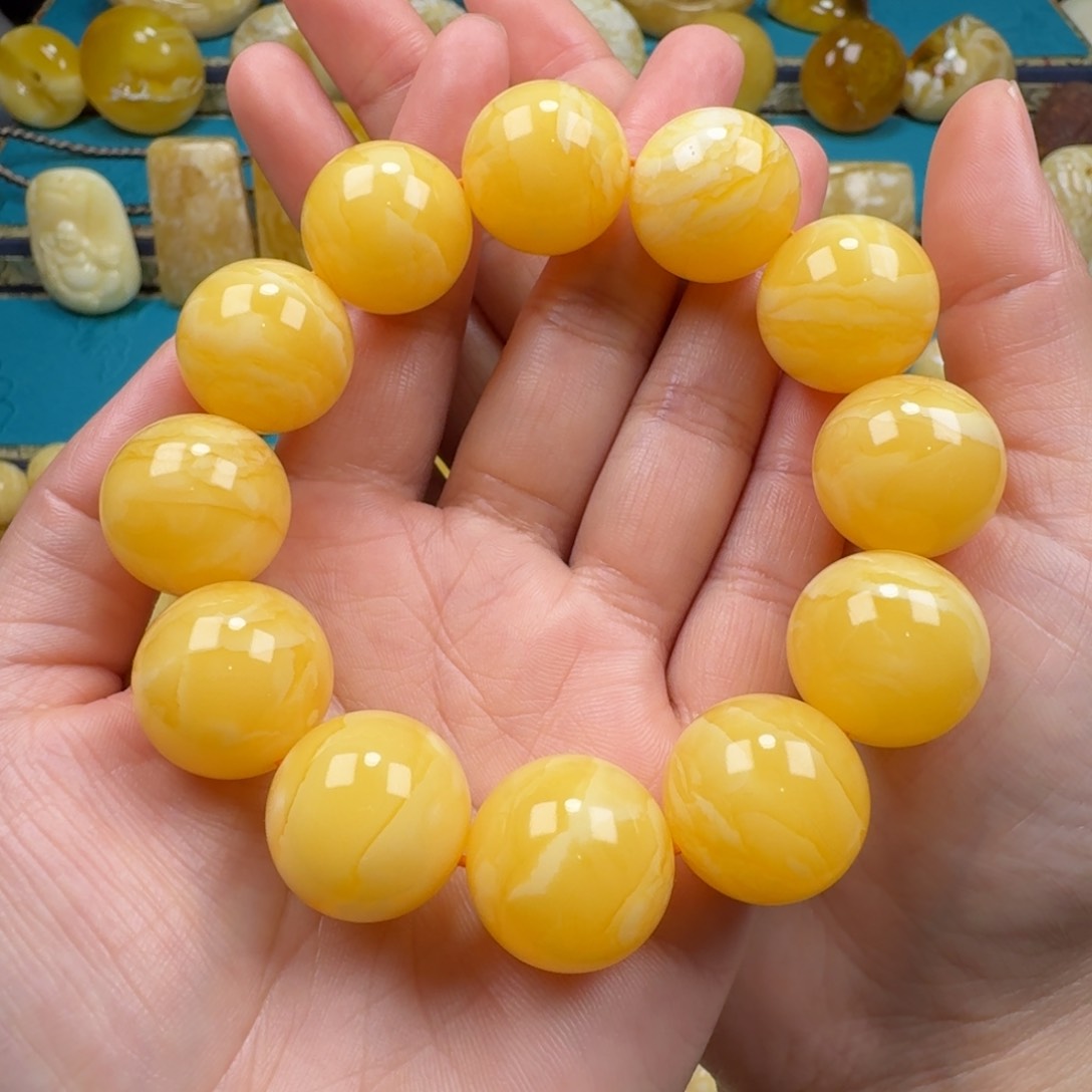 琥珀手链未镶嵌蜜蜡