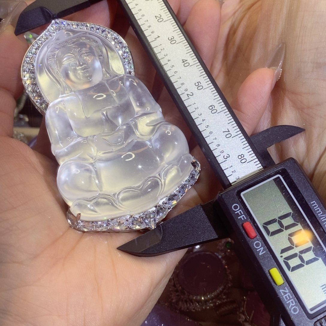 石英质玉颈饰银S925镶嵌