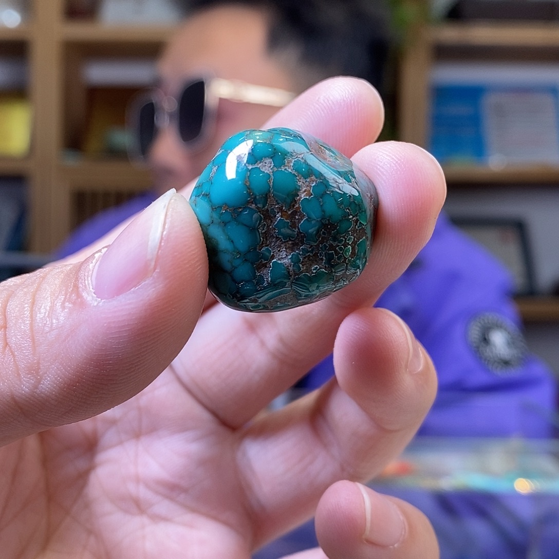 青***泽绿松石未镶嵌随型