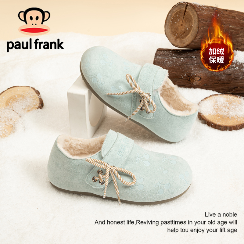 大嘴猴冬季加绒勃肯女鞋2025冬季加厚保暖雪地新款一脚蹬网红棉鞋