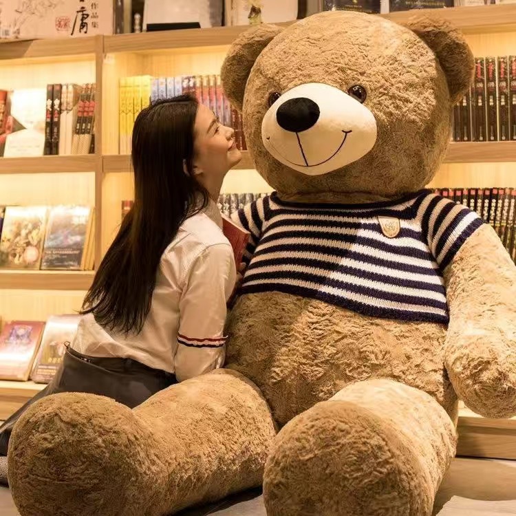 超大号泰迪熊公仔毛绒玩具布娃娃睡觉抱枕床上熊猫玩手机神器靠枕