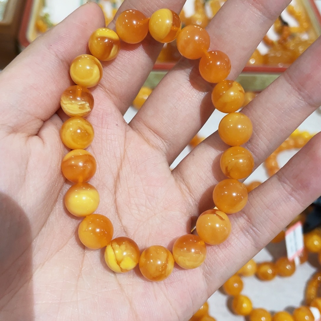 蜜蜡手链未镶嵌手串