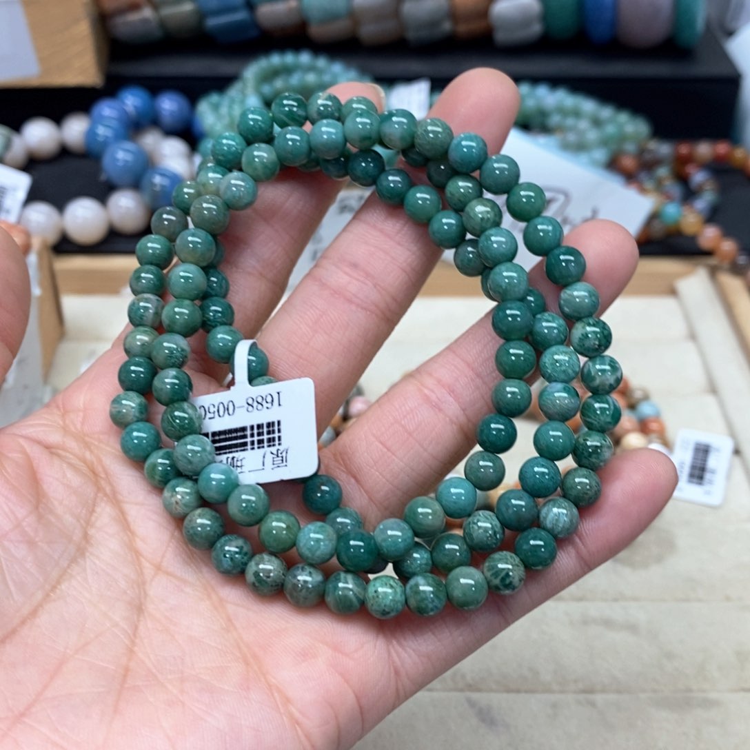 硅化珊瑚（珊瑚玉）手链未镶嵌美*432