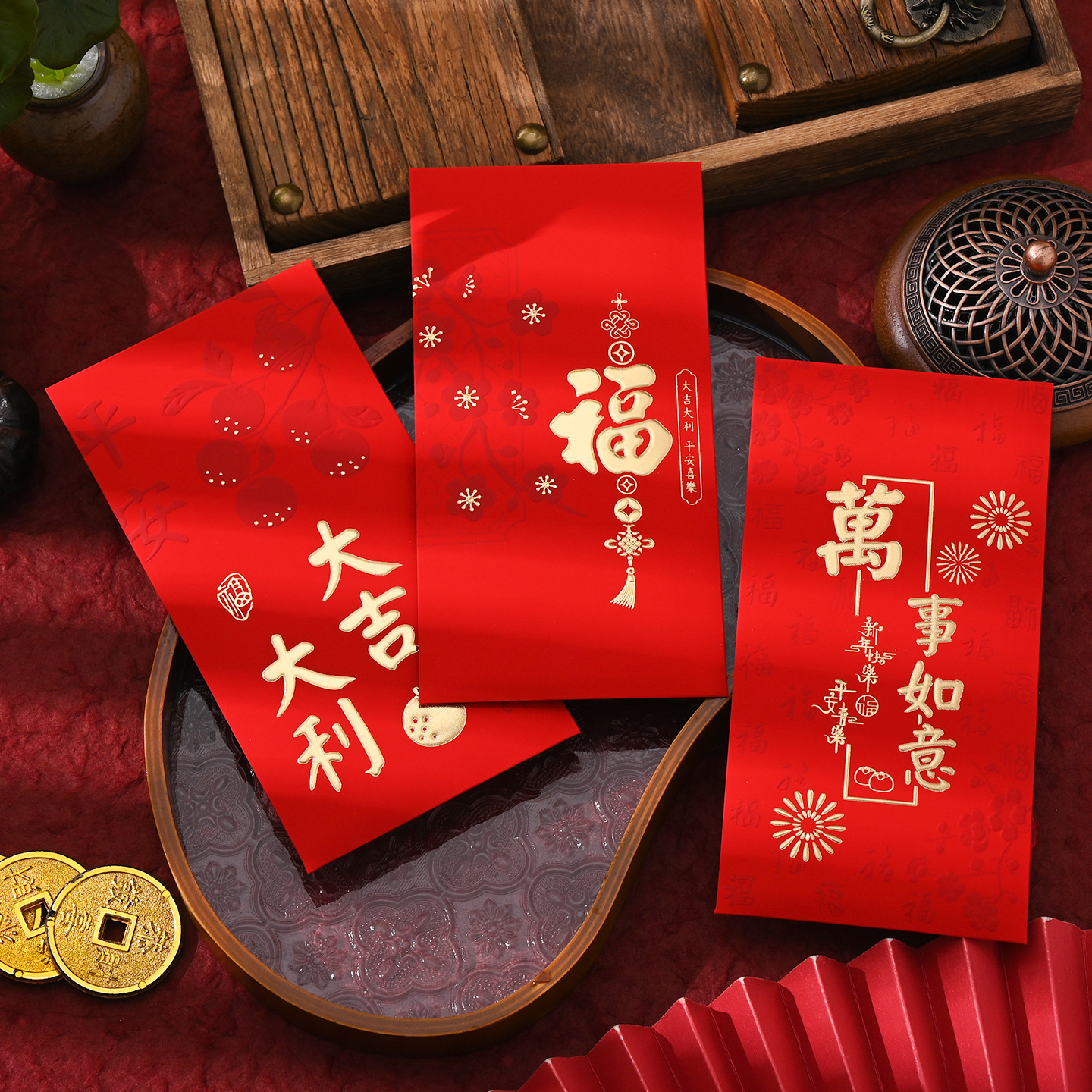 2026新款马年大号红包个性创意中式传统过年大吉大利压岁通用利是