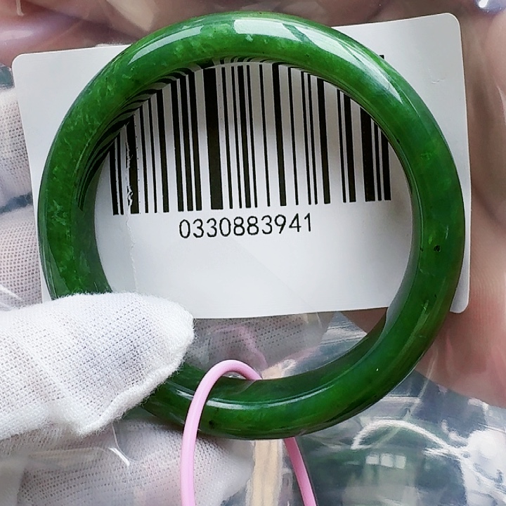 和田玉（碧玉）未镶嵌手镯5657包容