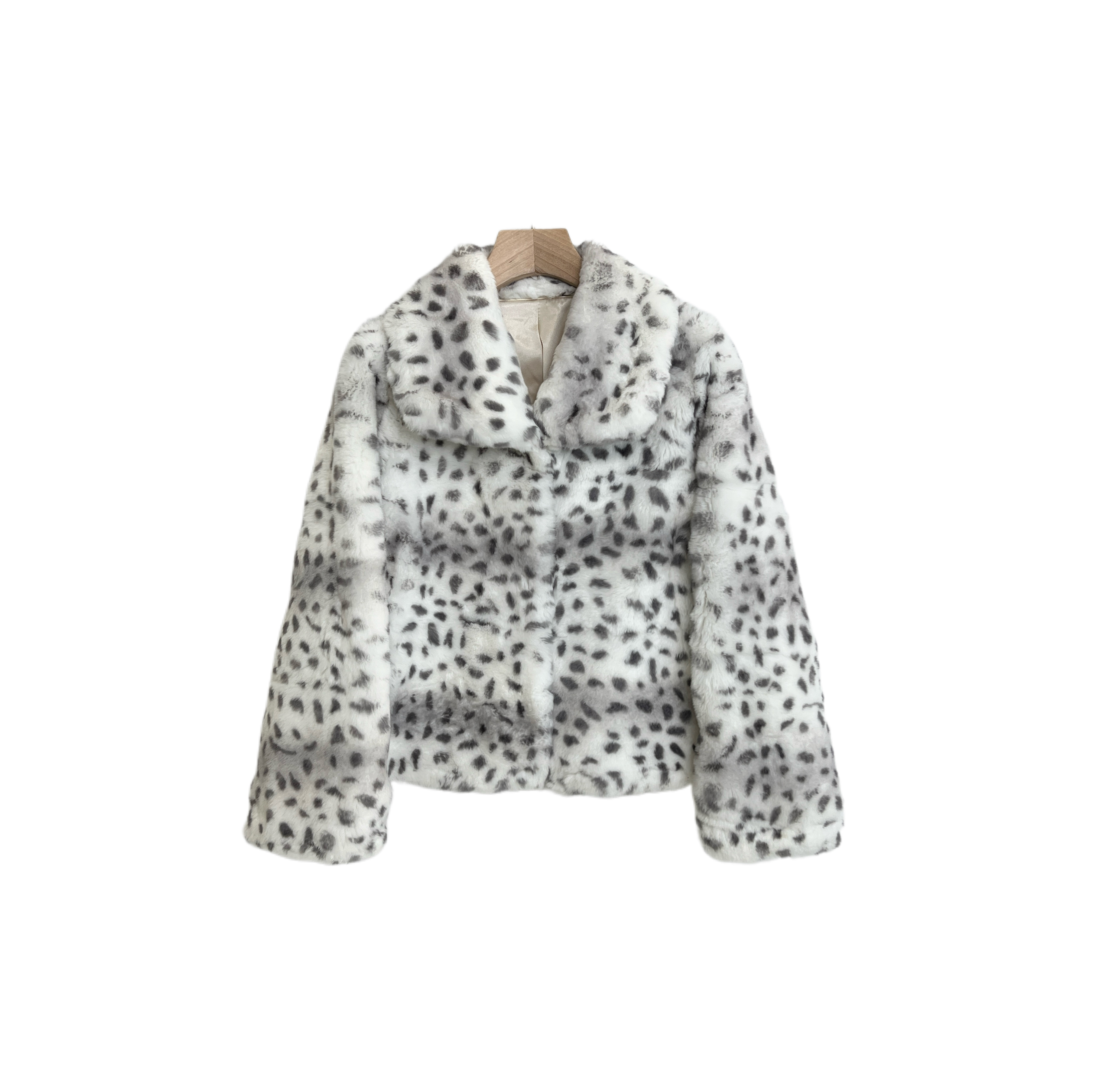 "奶油豹“2025新款龙猫兔皮草外套-2D735