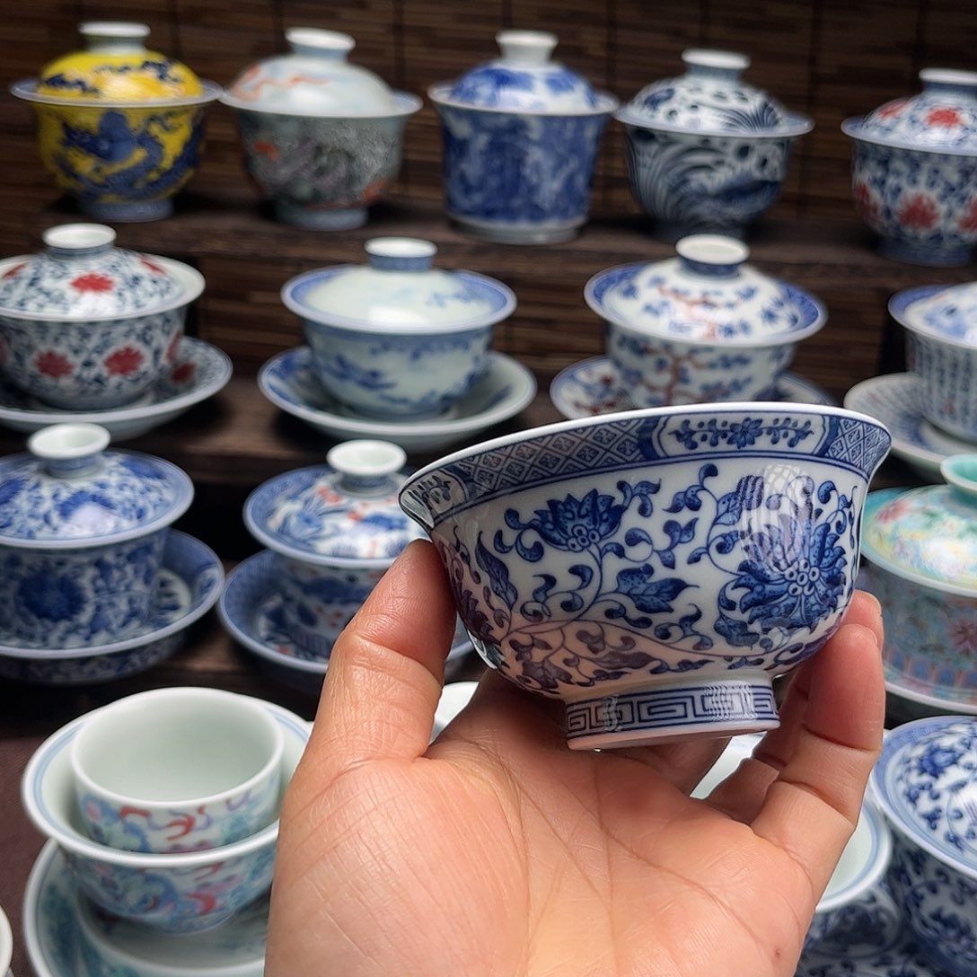 摆件陶景德镇陶瓷大压手