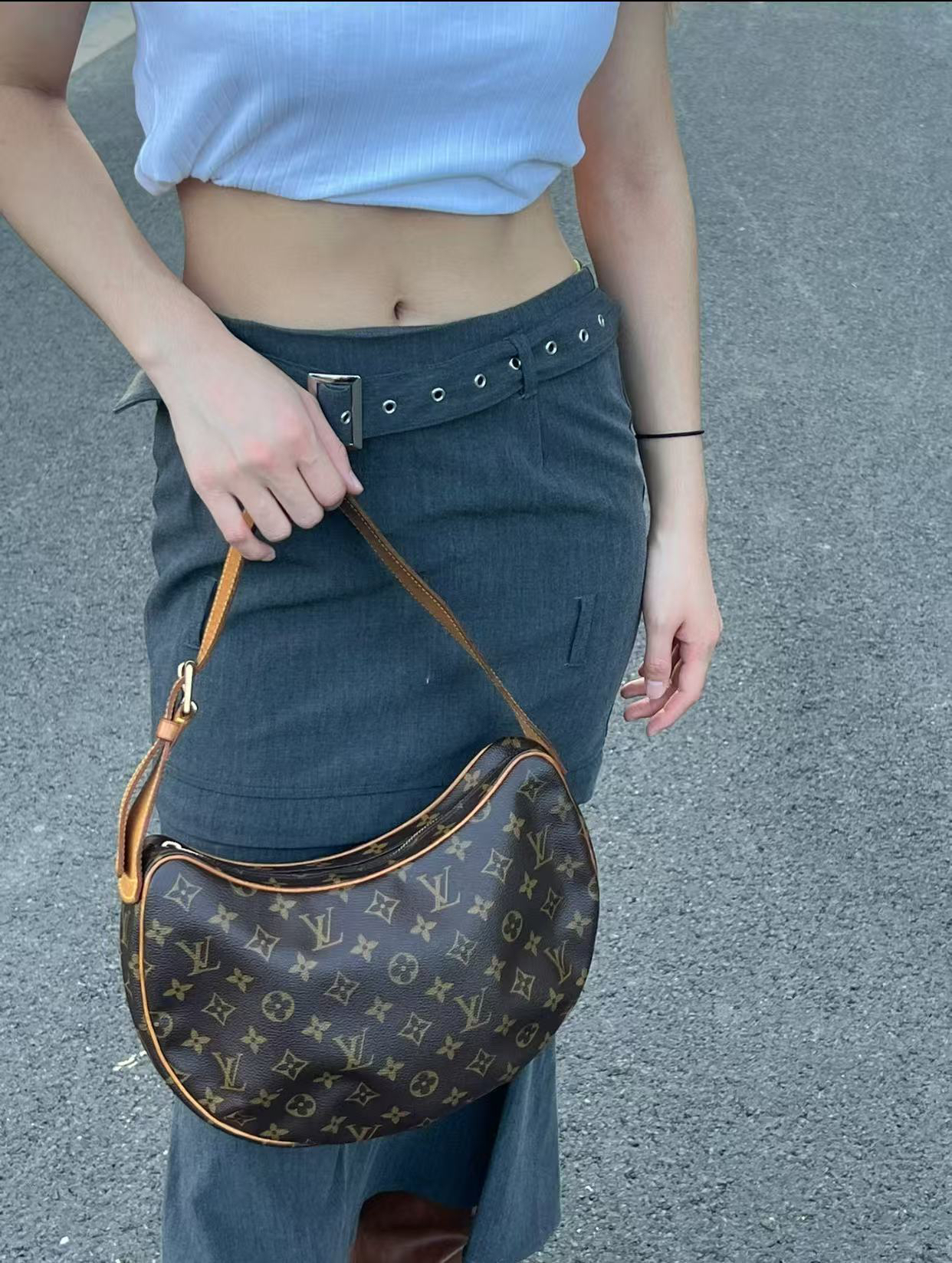 95新 LouisVuitton/路易威登 多宝二奢/04404/中号豌豆包 03年