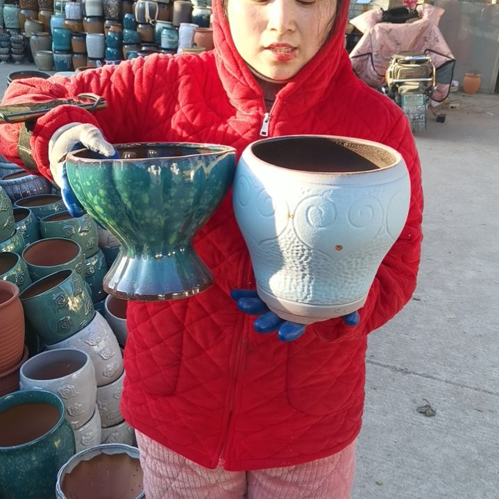 红陶瑕疵两盆子。。。