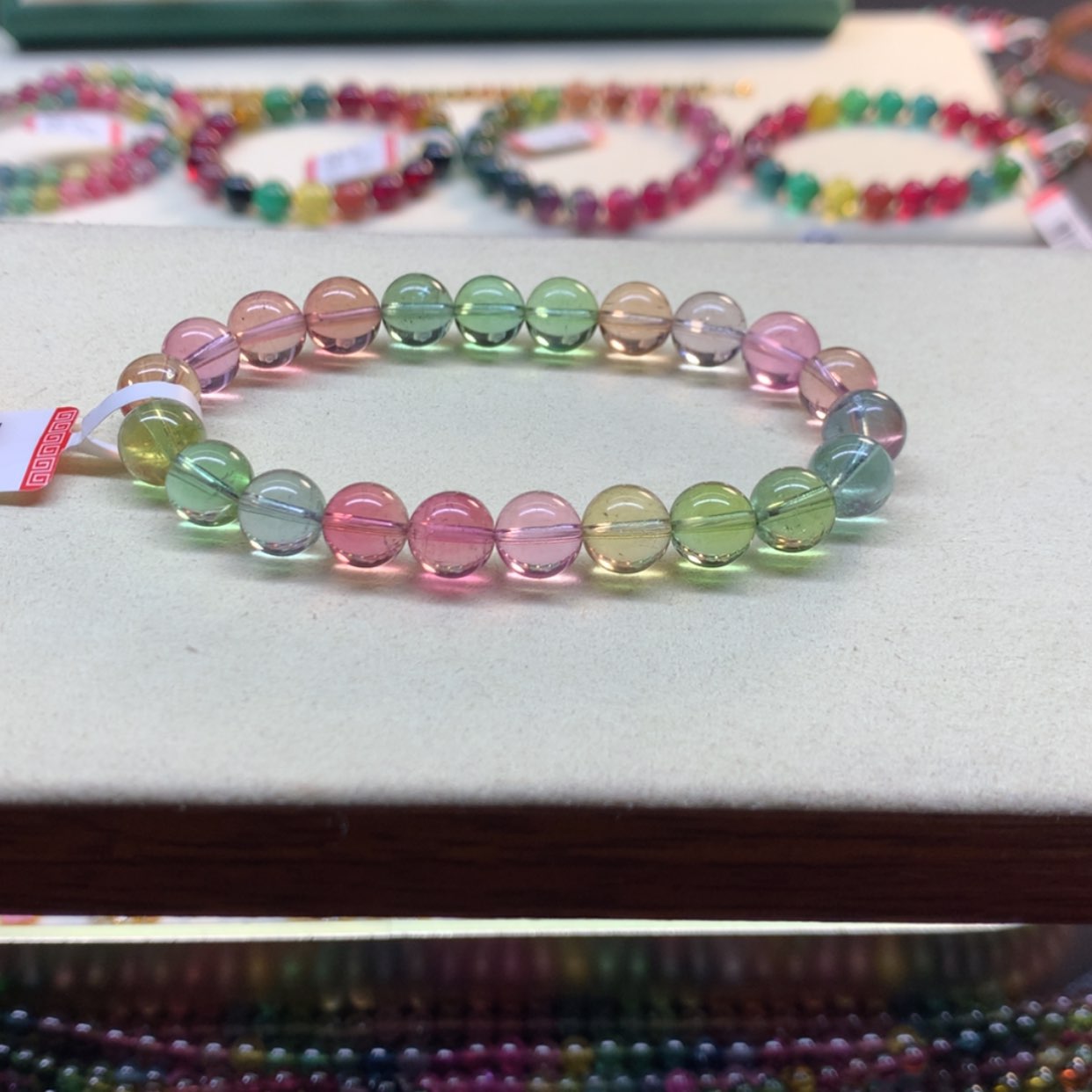 【闪购商品】碧玺手链未镶嵌碧玺8.8mm