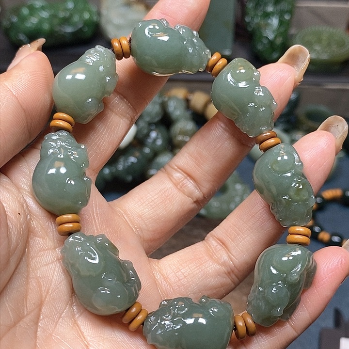 和田玉手串未镶嵌