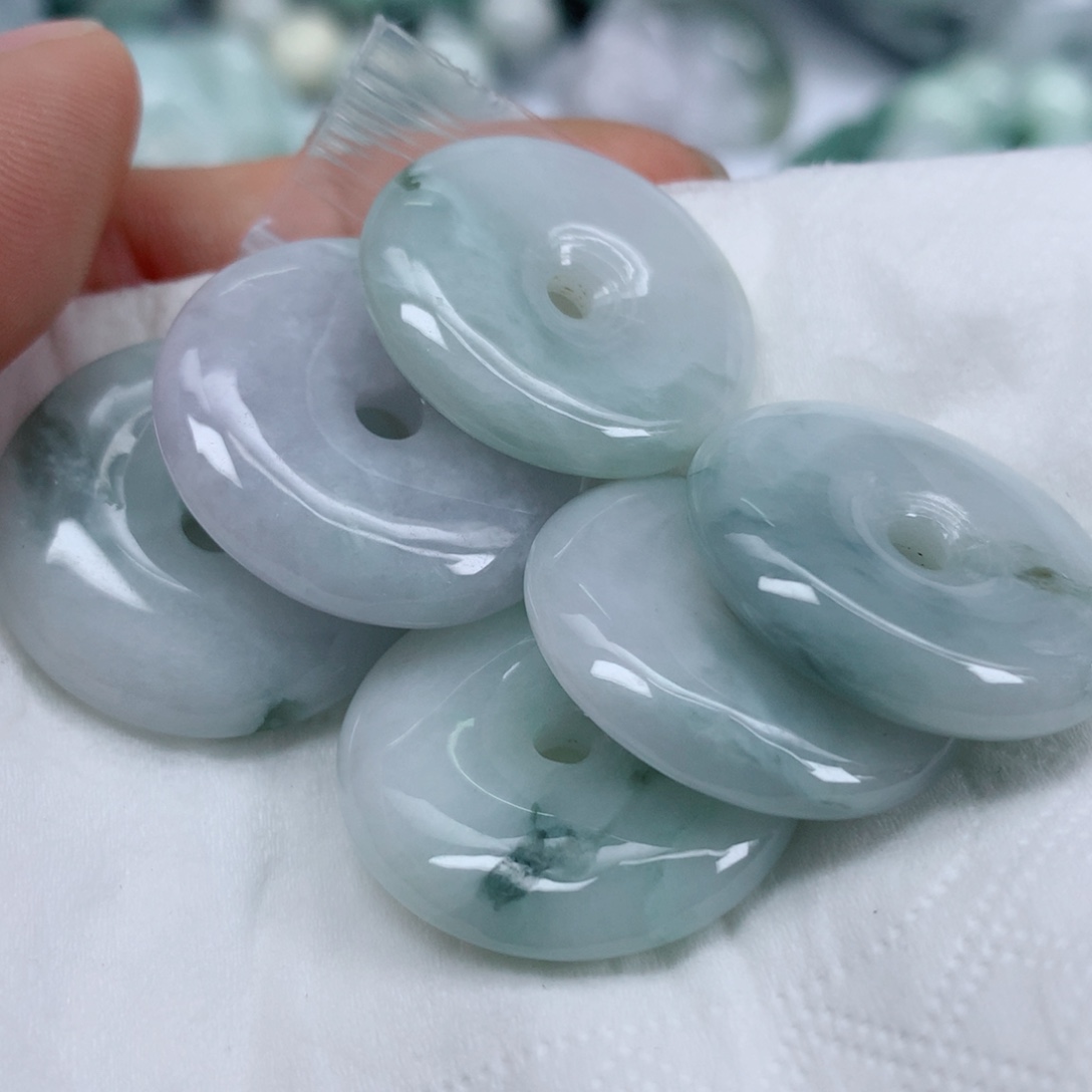 翡翠未镶嵌项链珠子珠