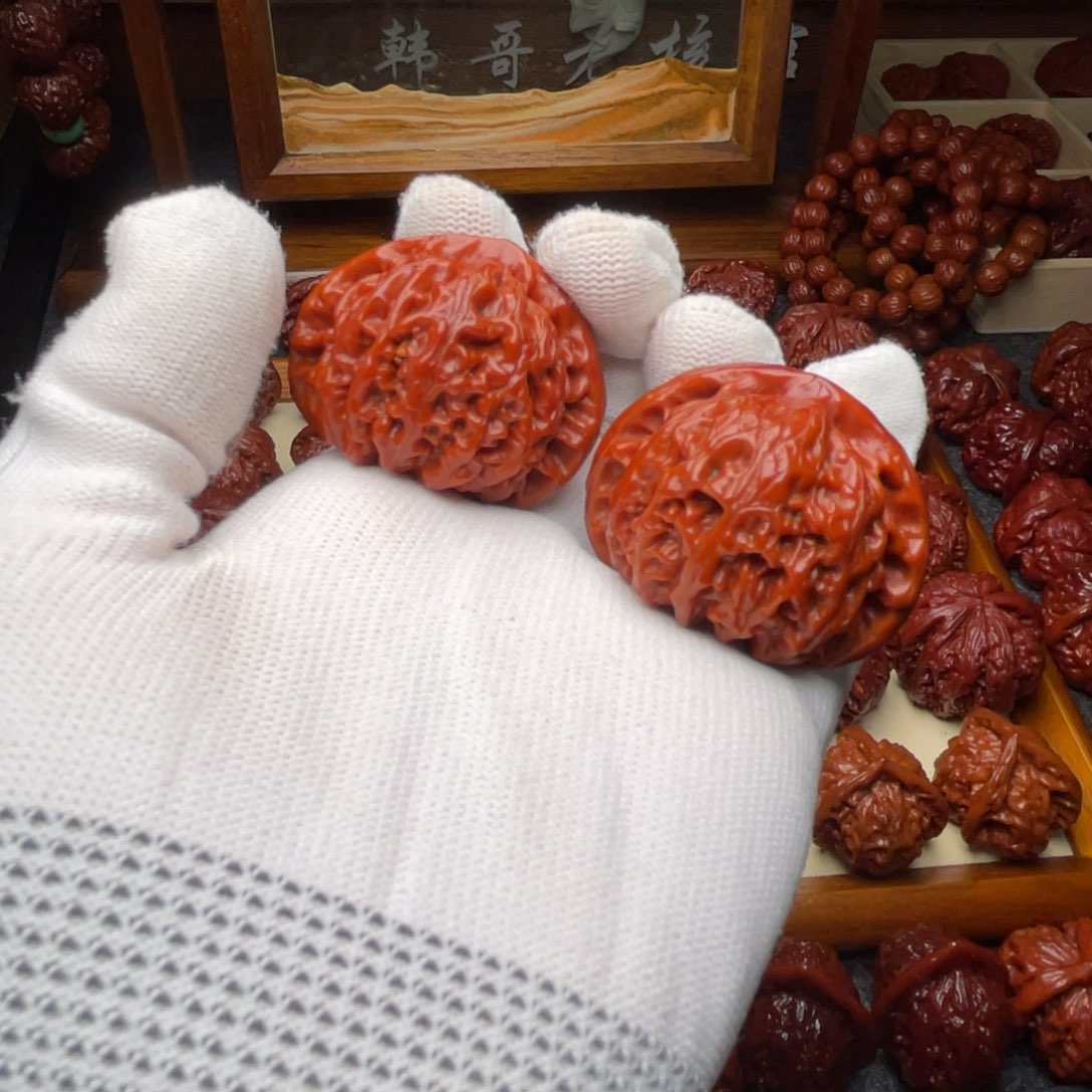 吊坠文玩核桃文玩核桃 手把件 宫灯 