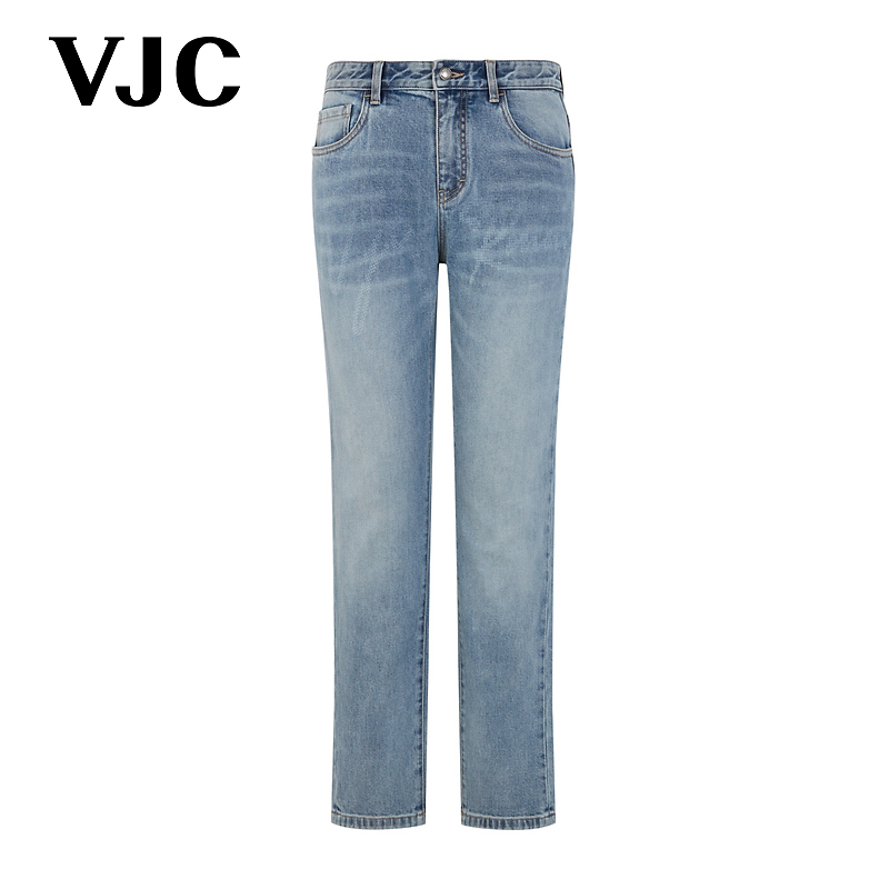 VJC/威杰思【专柜同款】2025秋季新款男装复古牛仔裤B25CO3407