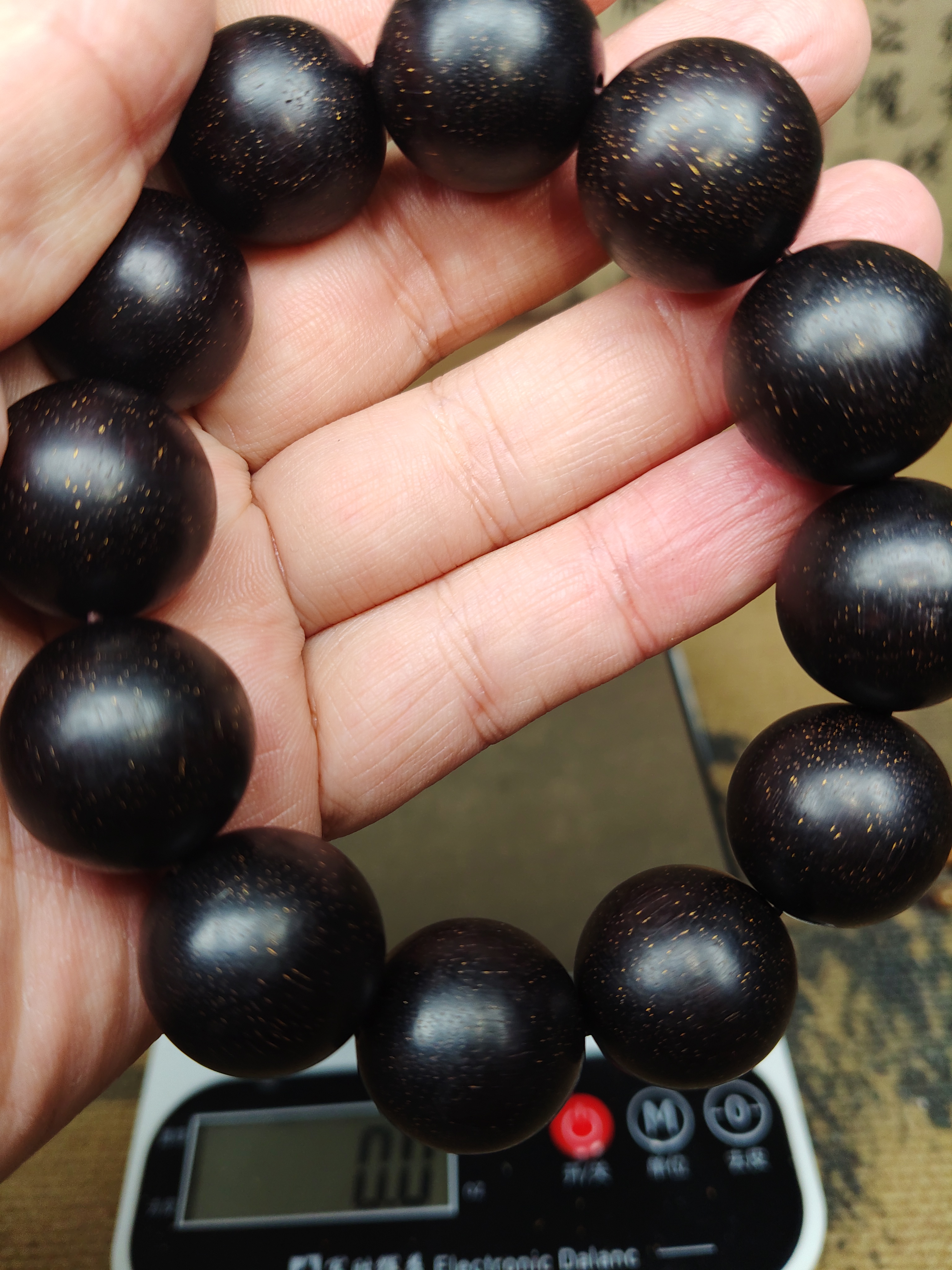 小叶紫檀满爆星单圈 2.0 手串 