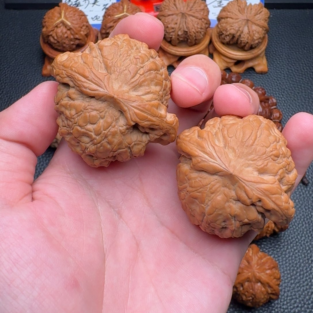 桃核把件龙鼎官帽全品无修