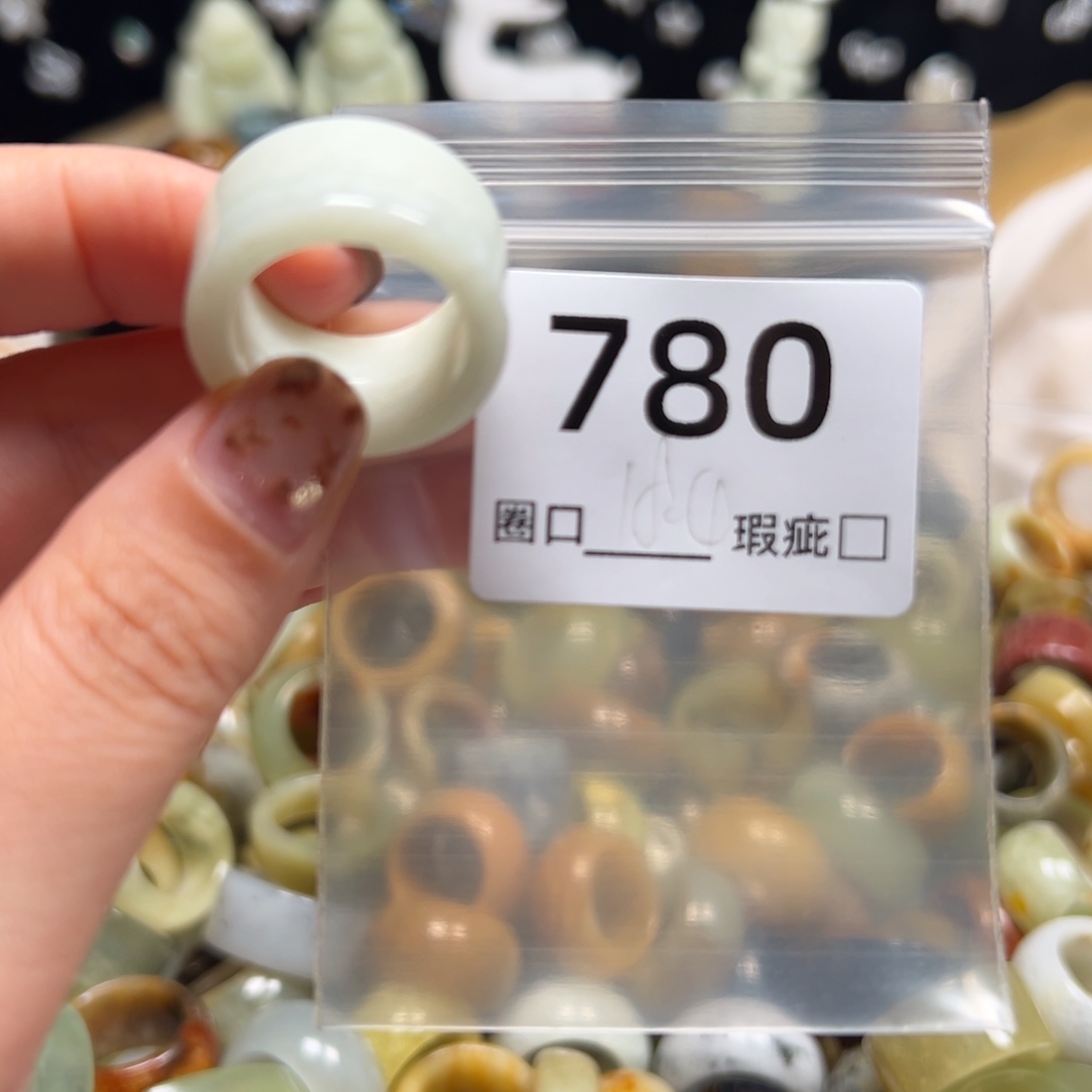 T***e蛇纹石玉未镶嵌戒指