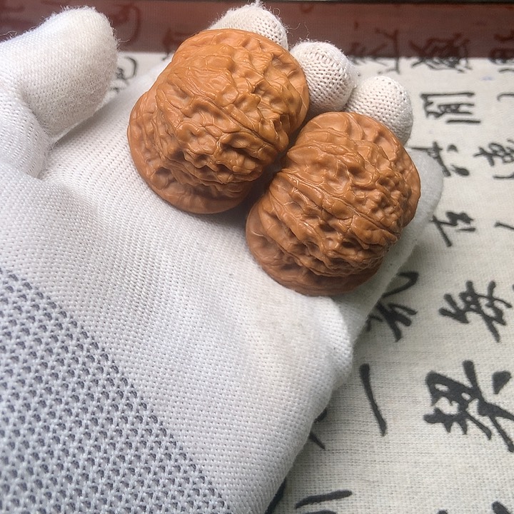 文玩核桃把件秋*?1110003全品无修磨盘狮子头