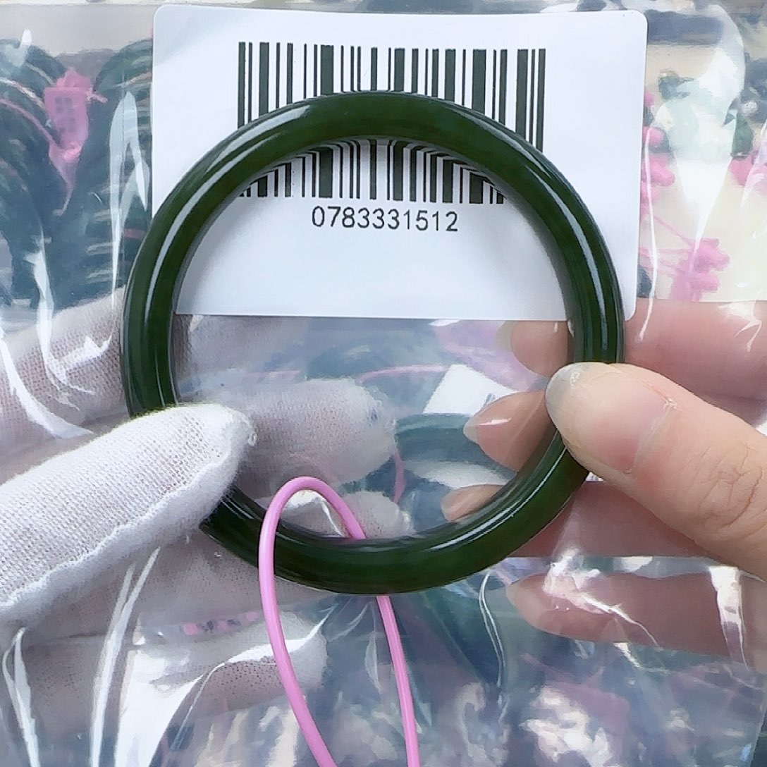 和田玉手镯未镶嵌63