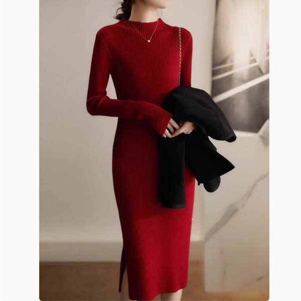 直播间链接无实物2025新款春款连衣裙显瘦气质打底修身